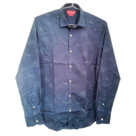 Áo sơ mi nam dài tay Slim Fit Zara Man hàng xuất - Đen chấm trắng