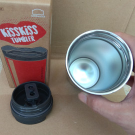Bình Giữ Nhiệt Lock&Lock Hot&Cool KissKiss Tumbler 450ml Màu Đỏ
