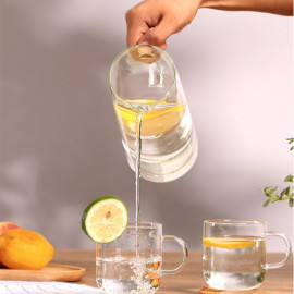 Bình Thuỷ Tinh Nắp Gỗ Tre Borosilicate Glass 1400ml