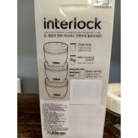Bộ 3 hộp bảo quản Locknlock Interlock 150ml INL201S3