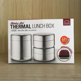 Bộ Hộp Cơm Văn Phòng Inox Lock&Lock Thermal Lunch Box LHC8016