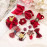 Bộ Phụ Kiện 10 Món Nơ, Cài, Kẹp Tóc Cho Bé Gái Jewelry đỏ