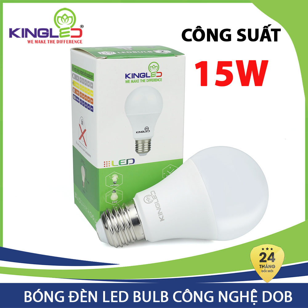 Đèn LED BULB Kingled 15W Tiết Kiệm Điện LB-15-A70