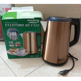 Ấm điện siêu tốc Inox 304 Hoseki 1.5L 1500W vàng đồng