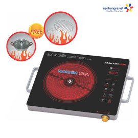 Bếp hồng ngoại đơn Makxim USA MKX-819 ( Tặng kèm nồi Inox và vỉ nướng BBQ )