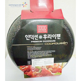 Chảo vân đá chống dính 20cm Cookqueen Hàn Quốc dùng bếp từ