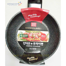 Chảo vân đá chống dính 20cm Cookqueen Hàn Quốc dùng bếp từ