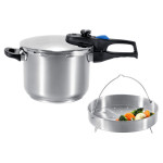 Nồi áp suất Inox 304 ELO Praktika Plus XL 6L hàng nhập (Tặng kèm giỏ hấp)