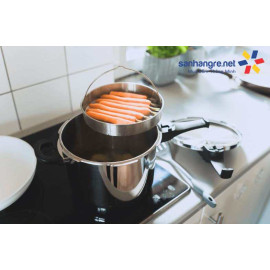 Nồi áp suất Inox 304 ELO Praktika Plus XL 6L hàng nhập (Tặng kèm giỏ hấp)