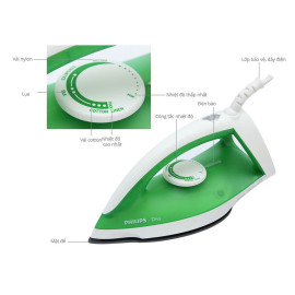 Bàn là khô Philips Diva GC122/79 công suất 1200W