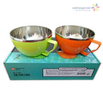 Bộ 2 bát Inox cách nhiệt Hàn Quốc có quai
