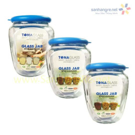 Bộ 3 hũ thủy tinh đựng gia vị TonaGlass 500ml