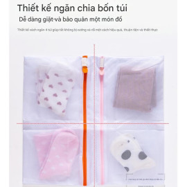 Túi giặt tất 36x40cm Niheshi 7023 hàng Nhật