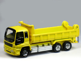 Xe ô tô tải mô hình Tomica Isuzu Giga Dump Truck màu vàng (No Box)