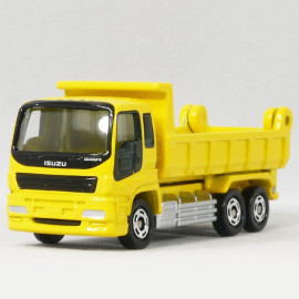 Xe ô tô tải mô hình Tomica Isuzu Giga Dump Truck màu vàng (No Box)