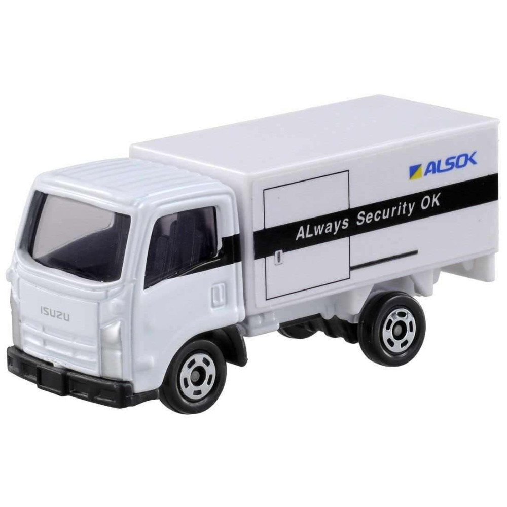 Xe ô tô tải mô hình Tomica Isuzu Elf Alsok