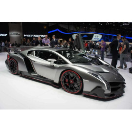 Siêu xe ô tô mô hình Tomica Lamborghini Veneno màu ghi (Không hộp)
