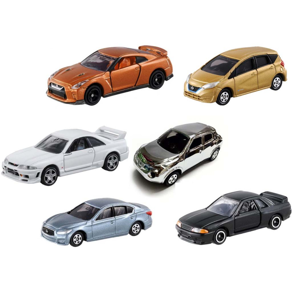 Bộ 6 xe ô tô mô hình Tomica Nissan (No Box)