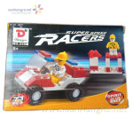 Đồ chơi lắp ráp xe đua mini Super Speed Racers kiểu Lego