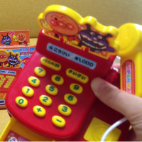 Máy tính tiền siêu thị Anpanman Mini chạy pin phát tiếng