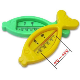 Nhiệt kế đo nhiệt độ nước tắm hình cá - Xanh lá