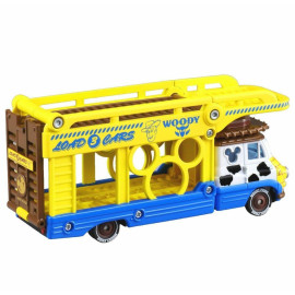 Xe mô hình Tomica chở Disney Motor Pals Transporter Woody (No Box)