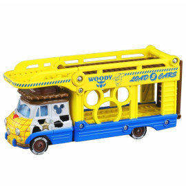 Xe mô hình Tomica chở Disney Motor Pals Transporter Woody (No Box)