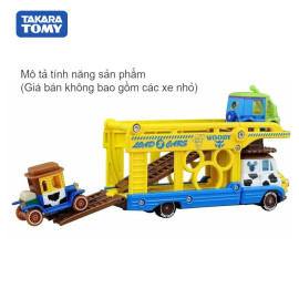 Xe mô hình Tomica chở Disney Motor Pals Transporter Woody (No Box)