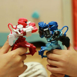 Đồ chơi Robot chiến đấu Takara Tomy Zumbus Korea - Push Blue (Box)
