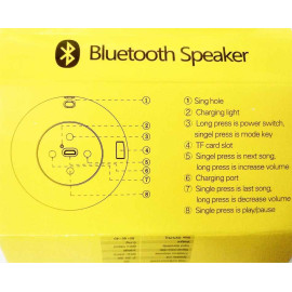 Loa không dây Bluetooth G16 nháy LED 7 màu ( Vàng )