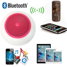 Loa không dây Bluetooth G16 nháy LED 7 màu ( Hồng )