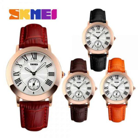 Đồng hồ nữ dây da Skmei 1083 Quartz chống thấm nước thời thượng - Bảo hành 3 tháng (đen)