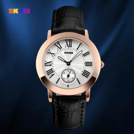 Đồng hồ nữ dây da Skmei 1083 Quartz chống thấm nước thời thượng - Bảo hành 3 tháng (đen)