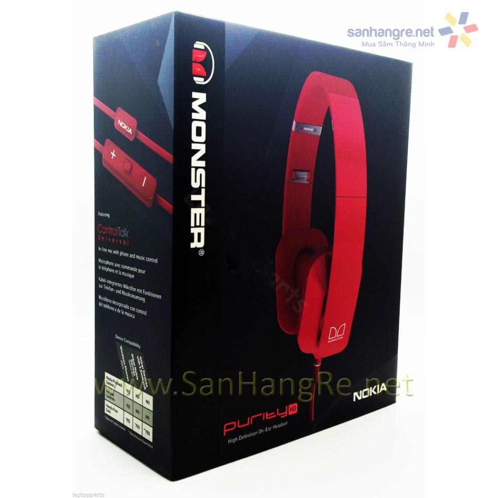 Tai nghe Nokia Monster Purity HD WH-930 (Hồng)