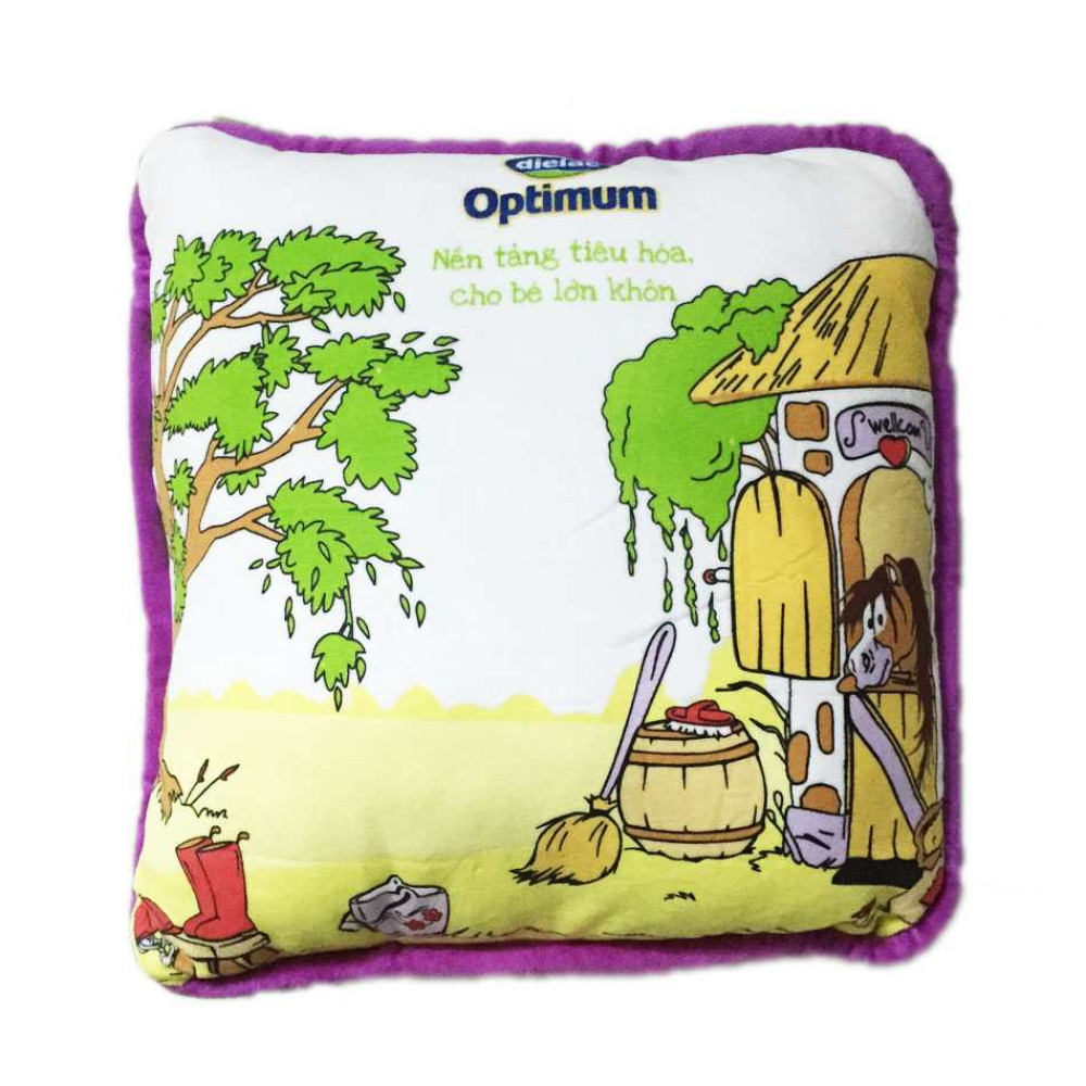 Gối tựa lưng cao cấp Optimum - Tím