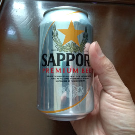 Set 6 lon bia Nhật Sapporo Premium Silver 330ml