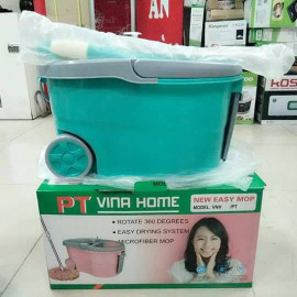 Cây lau nhà xoay 360o Vina Home khay bạc khử trùng