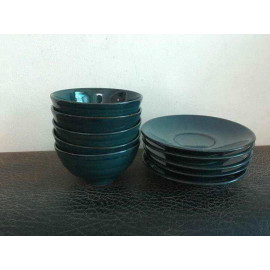Bộ 5 bát đĩa sứ men ngọc Donghwa Sharp