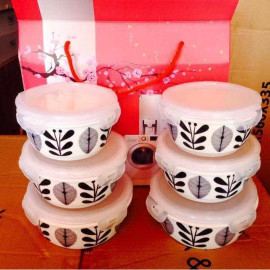 Bộ 6 thố gốm sứ cao cấp Donghwa Hàn Quốc LG