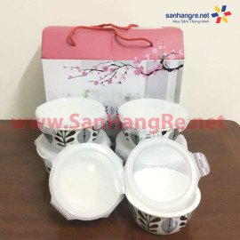 Bộ 6 thố gốm sứ cao cấp Donghwa Hàn Quốc LG
