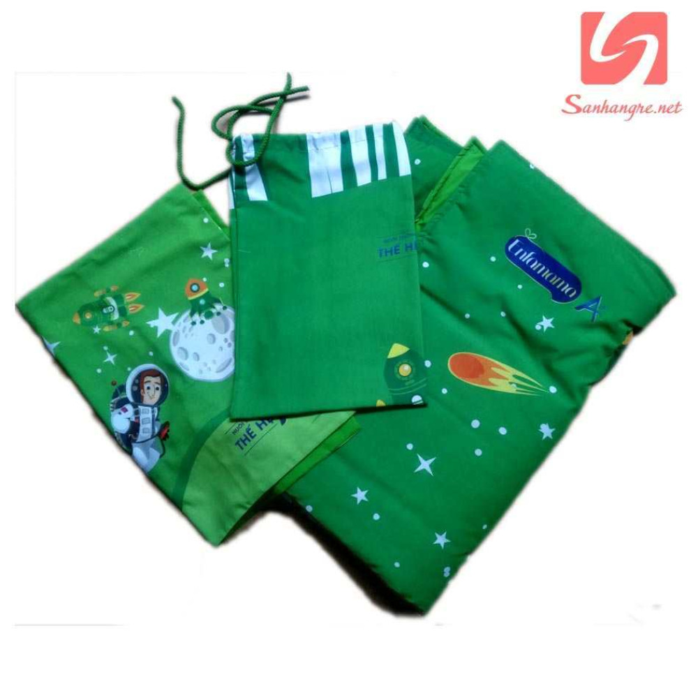 Bộ chăn và 2 vỏ gói Enfamama (Xanh lá)