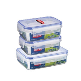 Bộ 3 hộp nhựa bảo quản thực phẩm Komax Biokips Hàn Quốc