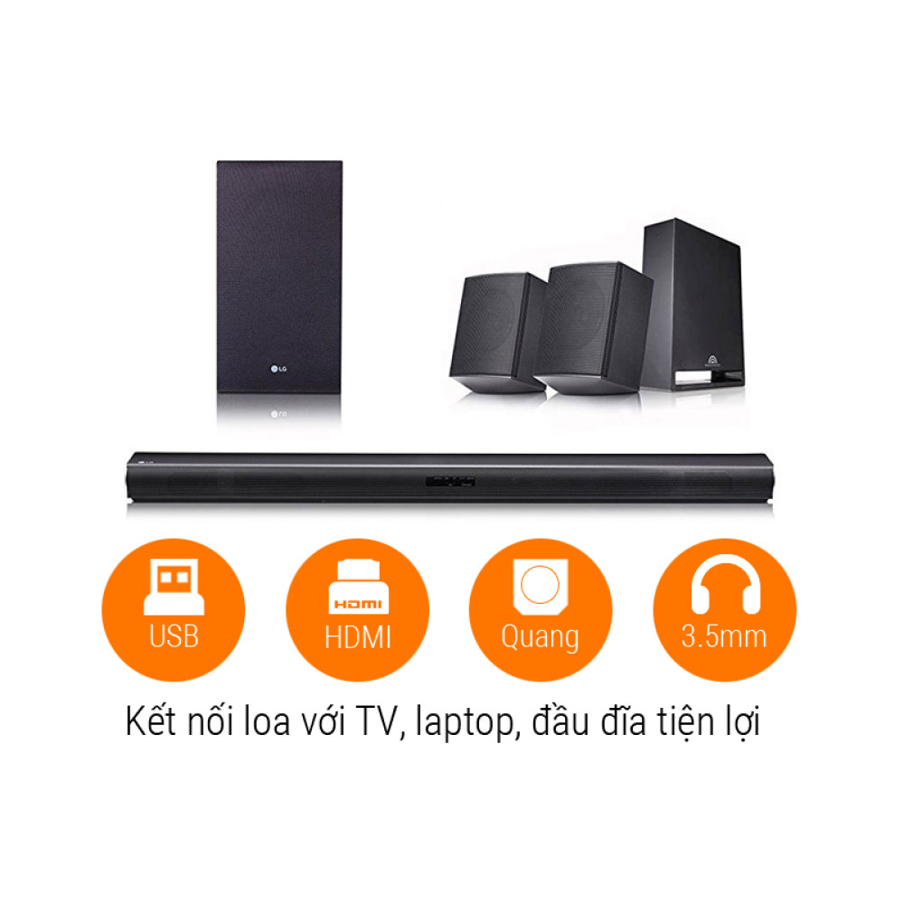 Bộ loa thanh LG Sound Bar 4.1 SJ4R 420W thế hệ mới 2018