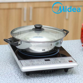 Bếp điện từ Midea MI-B2015DE tặng kèm nồi lẩu Inox 26cm