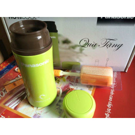 Bộ bình giữ nhiệt Hot&Cool 320ml và cây chùi rửa Panasonic 