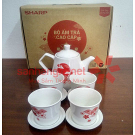 Bộ ấm trà sứ cao cấp Sharp PR-DHTEA1