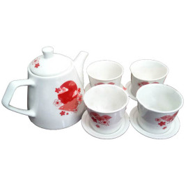 Bộ ấm trà sứ cao cấp Sharp PR-DHTEA1