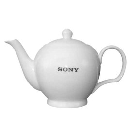 Bộ ấm trà hoa tiên sứ xương Sony