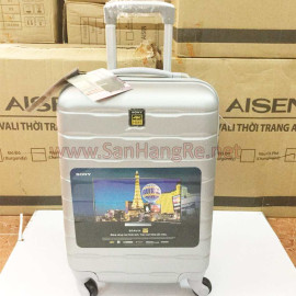 Vali kéo có khóa số thời trang AISEN Sony - Ghi xám