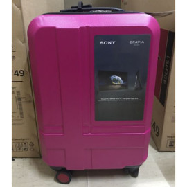 Vali kéo có khóa số SkyLink Sony Bravia 20inch - Hồng (Tặng thẻ hành lý)